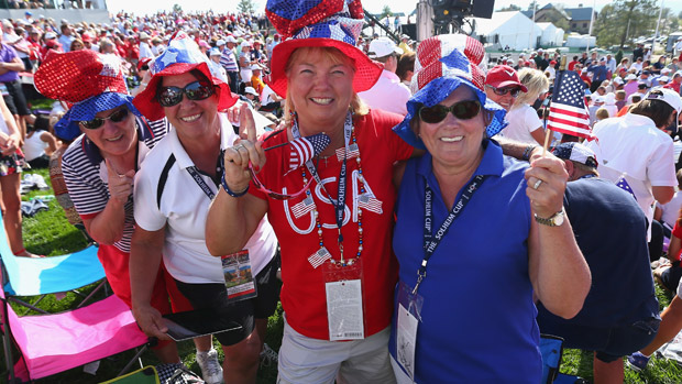 Fans during the Opening Ceremony of the 2013 Solheim Cup
