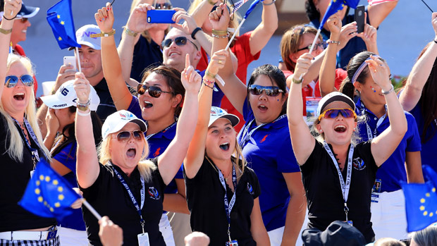Ping Junior Solheim Cup teams during the Opening Ceremony of the 2013 Solheim Cup