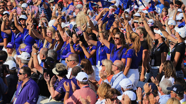 Ping Junior Solheim Cup Teams during the Opening Ceremony of the 2013 Solheim Cup