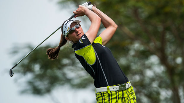 Brittany Lang during the first round at the Honda LPGA Thailand
