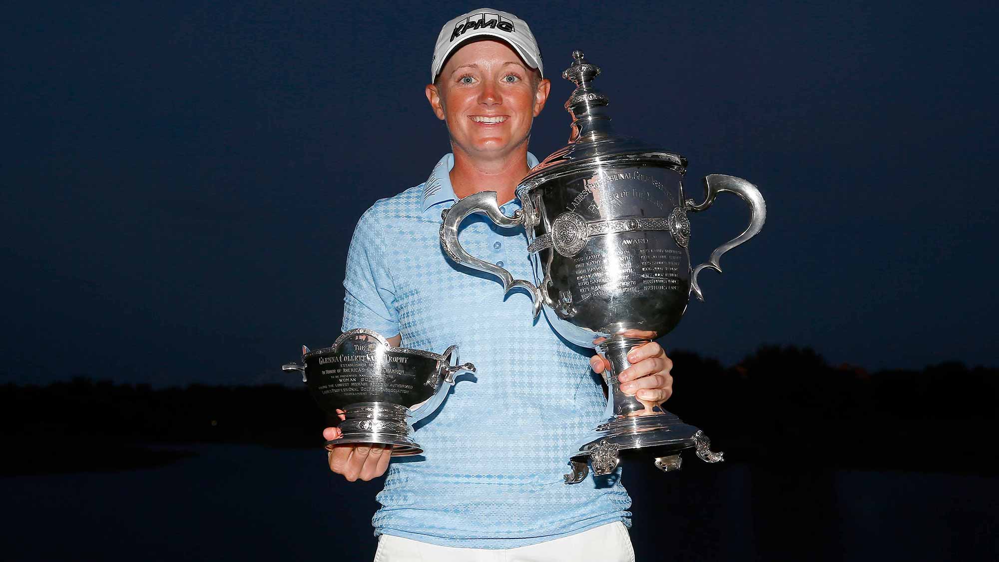 Stacy Lewis after clinching Vare Trophy and Player of the Year