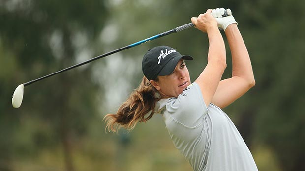 Alison Walshe during the first round of the 2014 ISPS Handa Women’s Australian Open