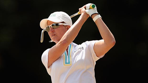 Karrie Webb during the third round of the 2014 ISPS Handa Women’s Australian Open