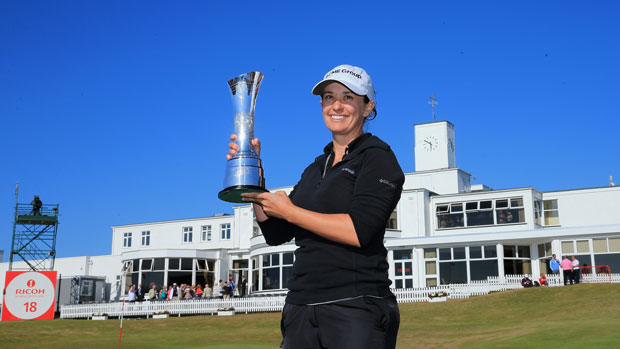 Mo Martin after winning the 2014 RICOH Women's British Open