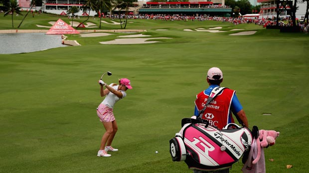Paula Creamer during the final round of the HSBC Women's Champions 2013