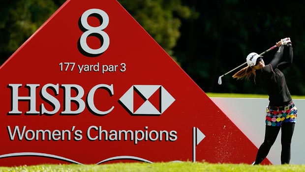 Pornanong Phatlum during the first round of the HSBC Women's Champions 2013
