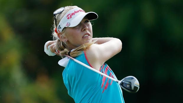 Jessica Korda during the second round of the HSBC Women's Champions 2013