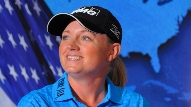 Stacy Lewis at the International Crown Announcement