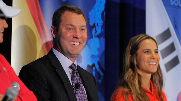 Commissioner Mike Whan at the International Crown Announcement