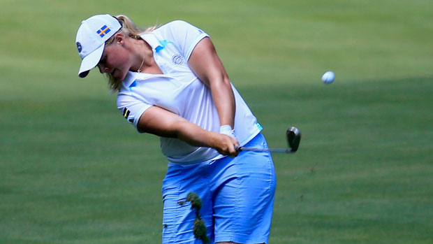 Caroline Hedwall during Day 3 of the International Crown