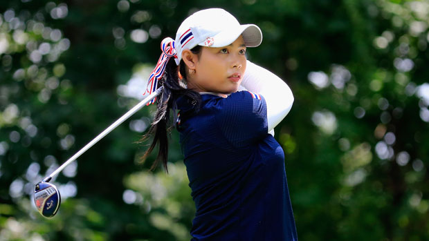 Ariya Jutanugarn during the final day of the International Crown