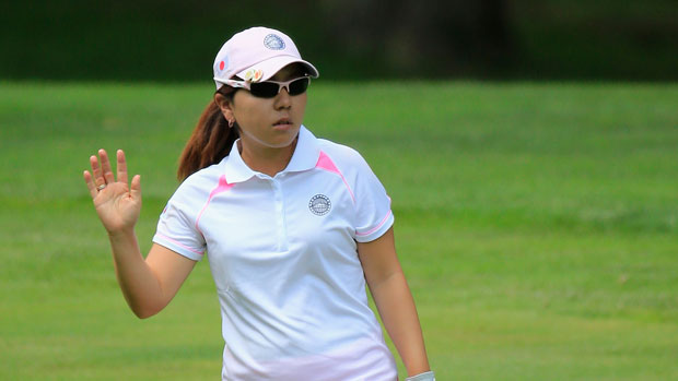 Mika Miyazato during Day 3 of the International Crown