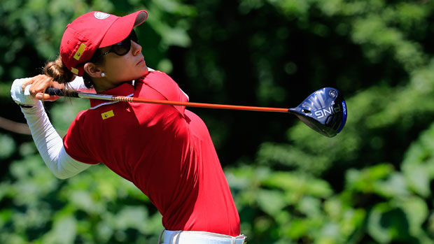 Azahara Munoz during Day 3 of the International Crown