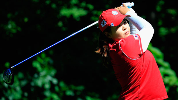 Inbee Park during Day 2 at the International Crown