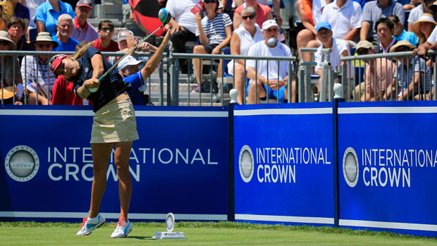 Lexi Thompson during Day 3 of the International Crown
