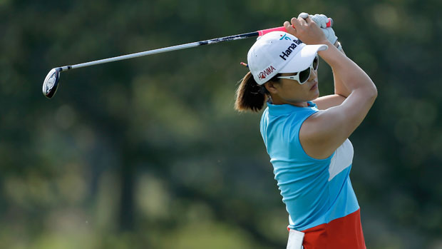So Yeon Ryu practices at the U.S. Women's Open