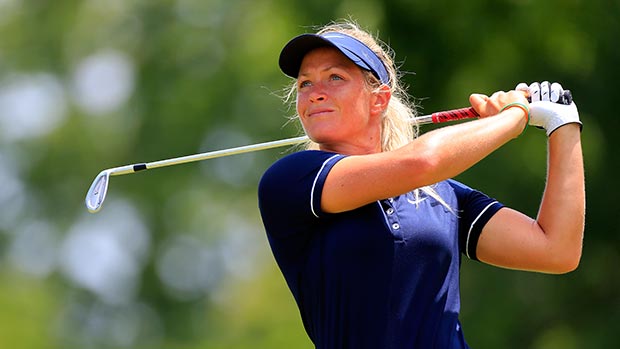 Suzann Pettersen during the final round of the Walmart NW Arkansas Championship Presented by P&G