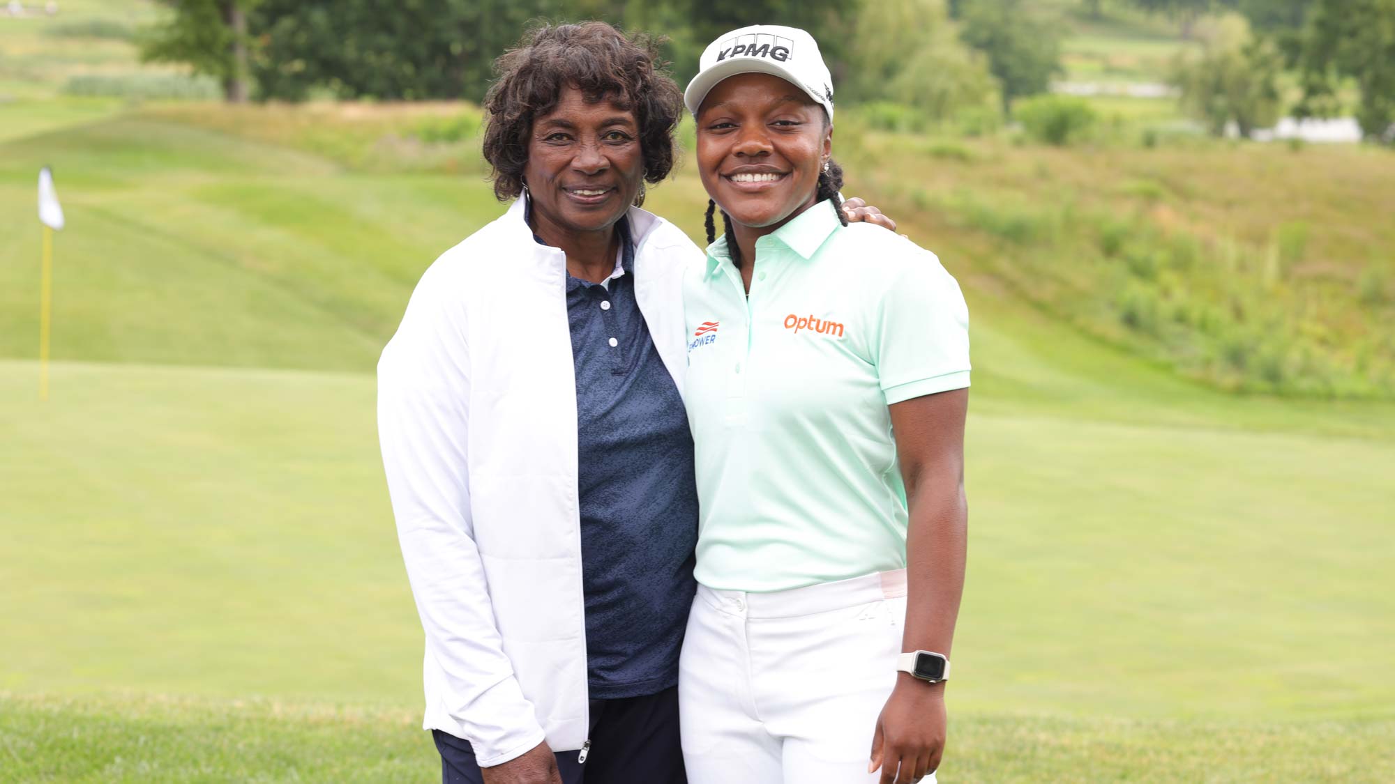 Renee Powell and Mariah Stackhouse at the 2023 Renee Powell Clearview Legacy Benefit