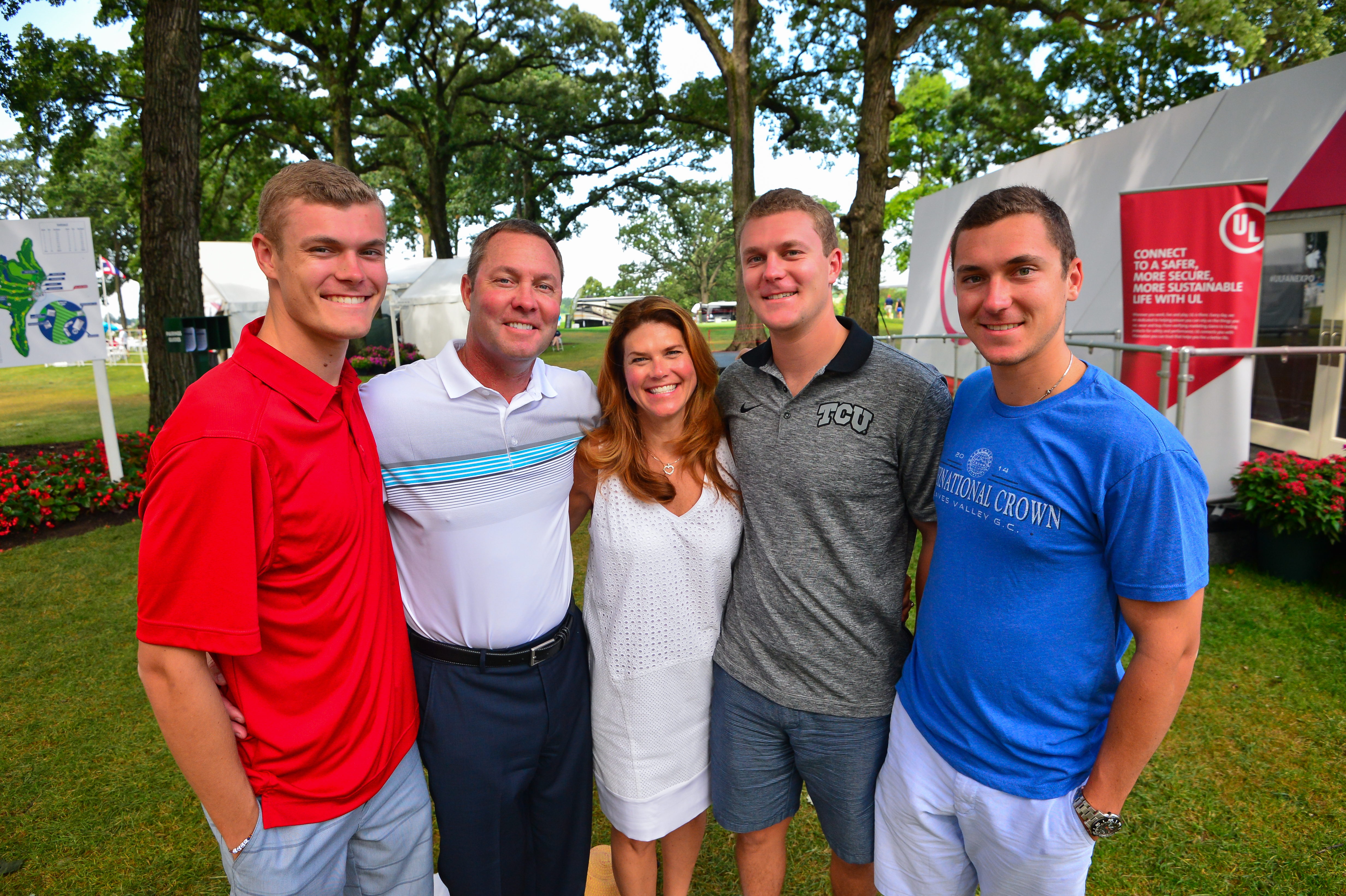 The Whan Family (from left  Connor, Mike, Meg, Austin, and Wes)