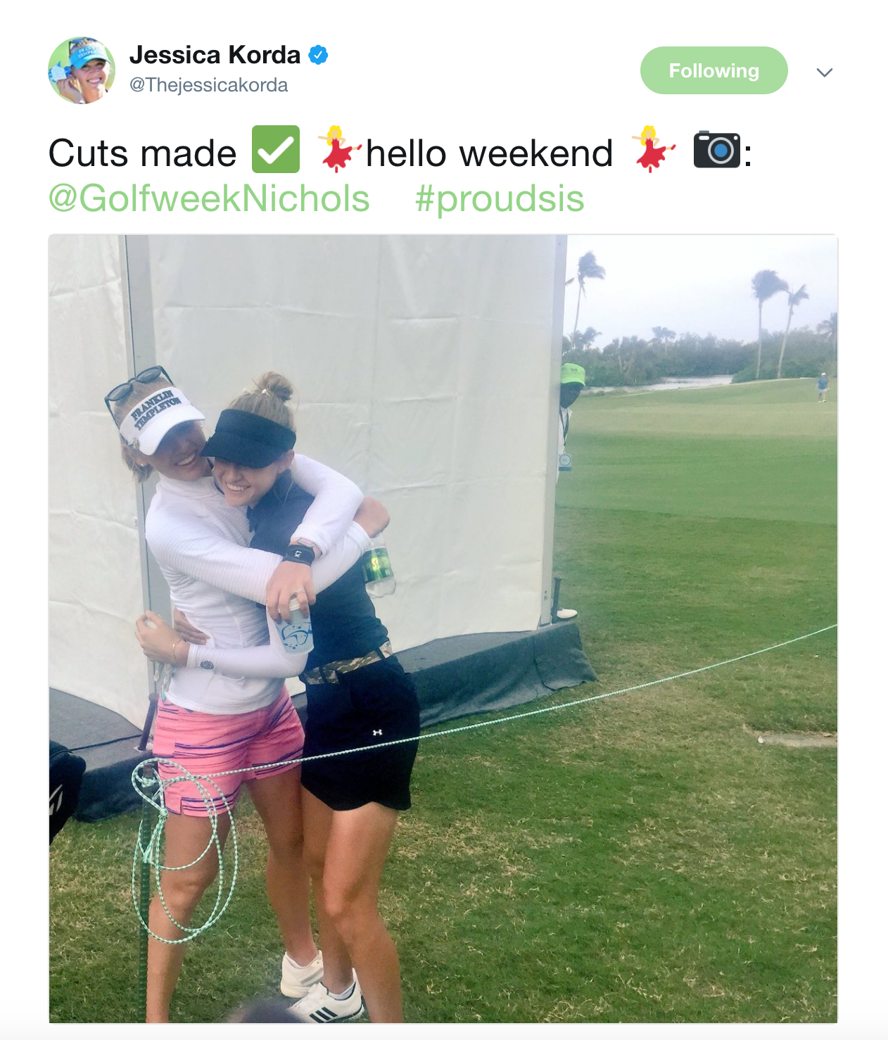 Jessica and Nelly Korda Sisters By