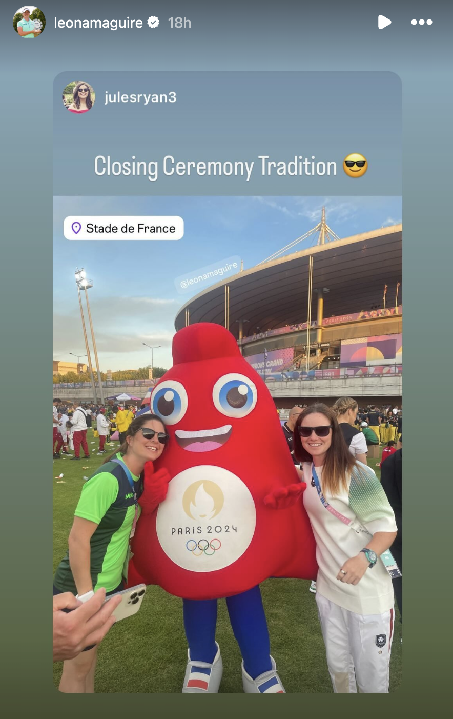 LPGA Tour Members Take Part in Closing Ceremony at 2025 Paris Olympics