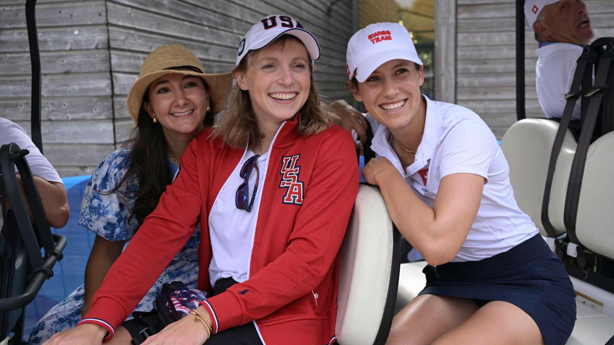 Swimming Great Katie Ledecky Takes in Women’s Golf at Le Golf National