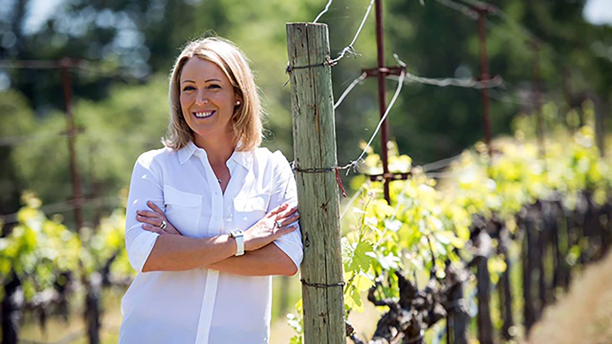 Cristie Kerr and Team Works To Develop New Curvature Wine During Trip to Napa Valley at Pride Mountain Vineyards