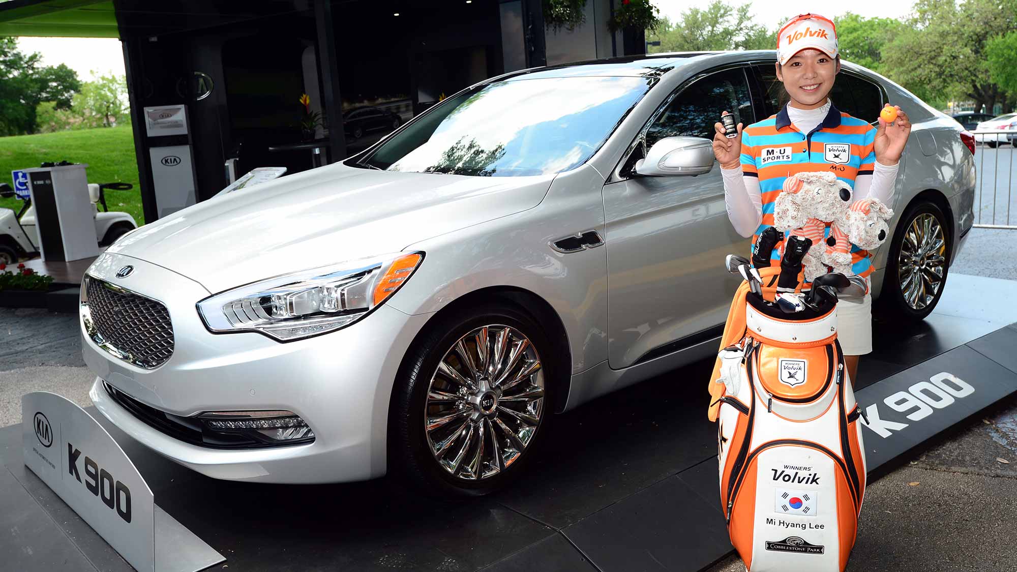 Mi Hyang Lee Wins Kia K900 with a Hole in One on the 17th Hole during the Opening Round of the 2015 North Texas Shootout