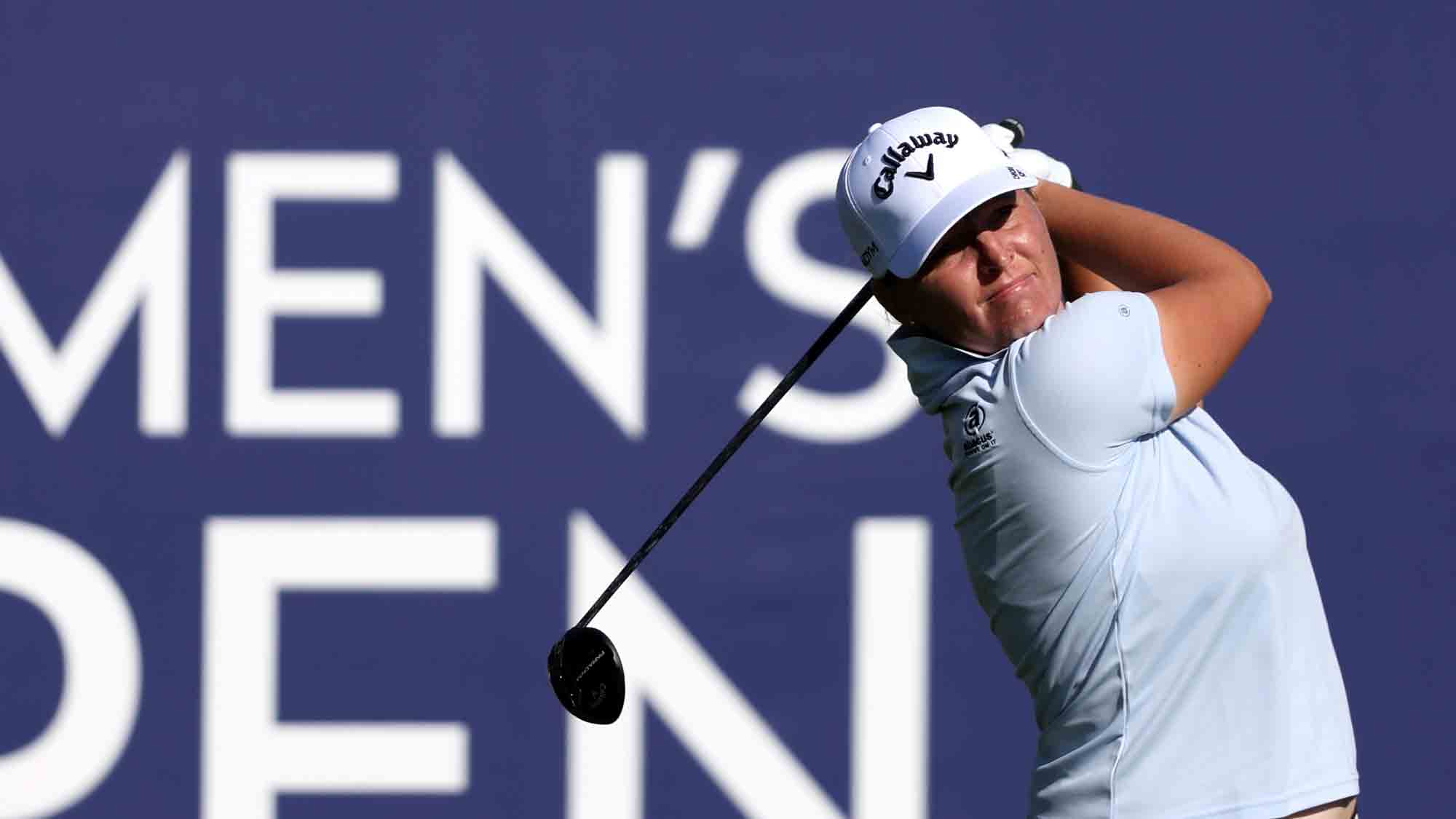 Parprine Perrine Delacour's Late Push Propels Her to Opening 69 at AIG Women's ...