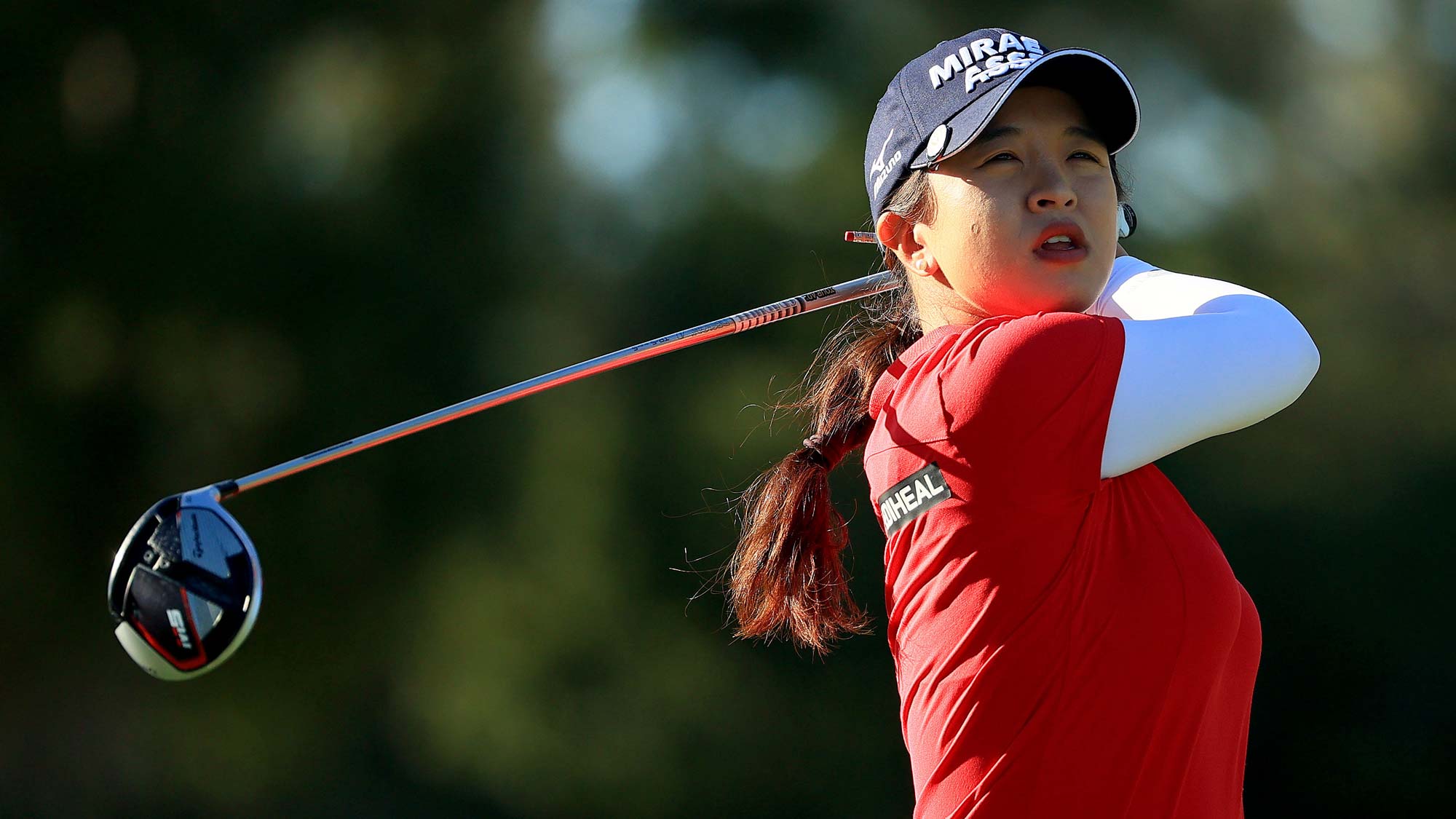 Sei Young Kim of Korea hits her tee shot on the 13th hole during the second round of the Pelican Women's Championship