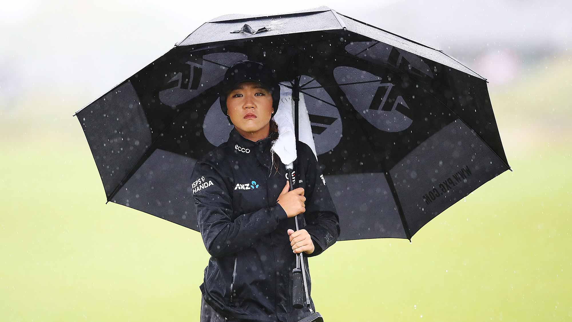 Lydia Ko of New Zealand looks on during day four of the New Zealand Women's Open at Windross Farm