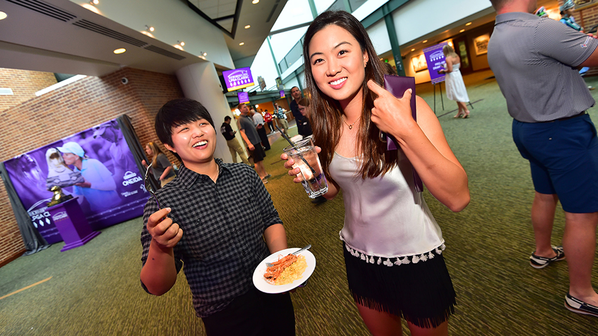 Minjee Lee and Peiyun Chien at the Pro-Am Party