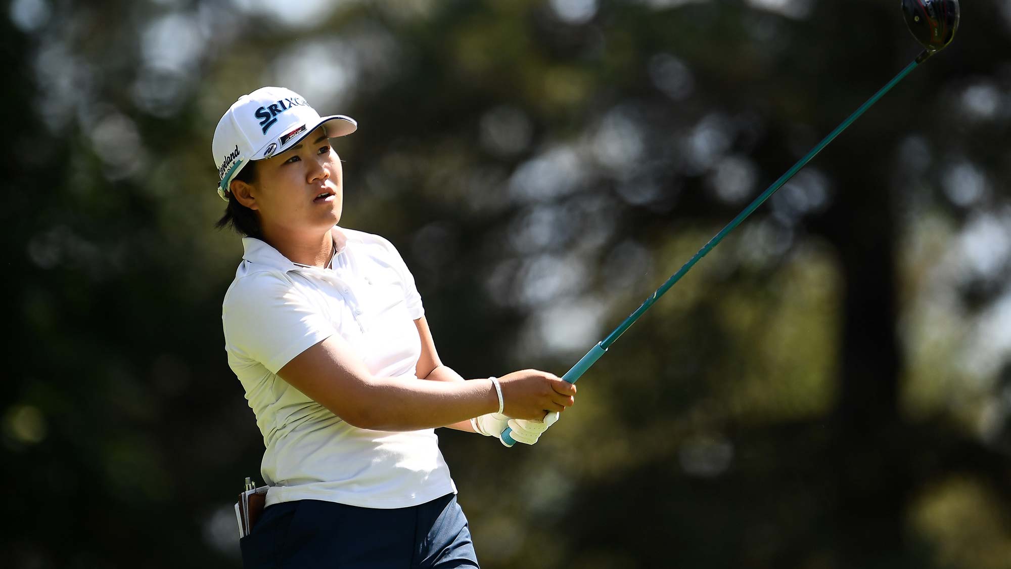Nasa Hataoka of Japan hits her tee shot on the sixth hole during the second round of the Thornberry Creek LPGA Classic 