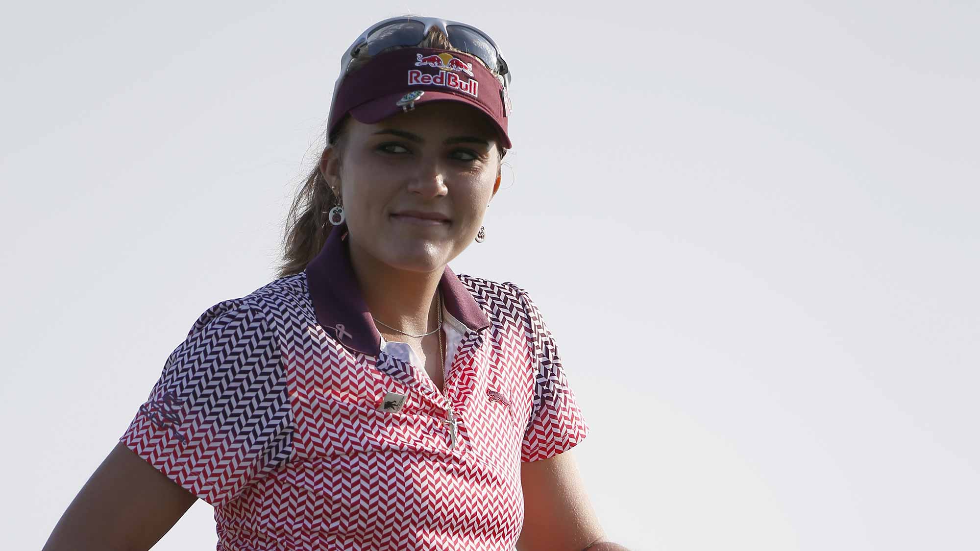 exi Thompson stands on the 2nd tee box during the second round of the Yokohama Tire LPGA Classic at the Robert Trent Jones Golf Trail at Capitol Hill