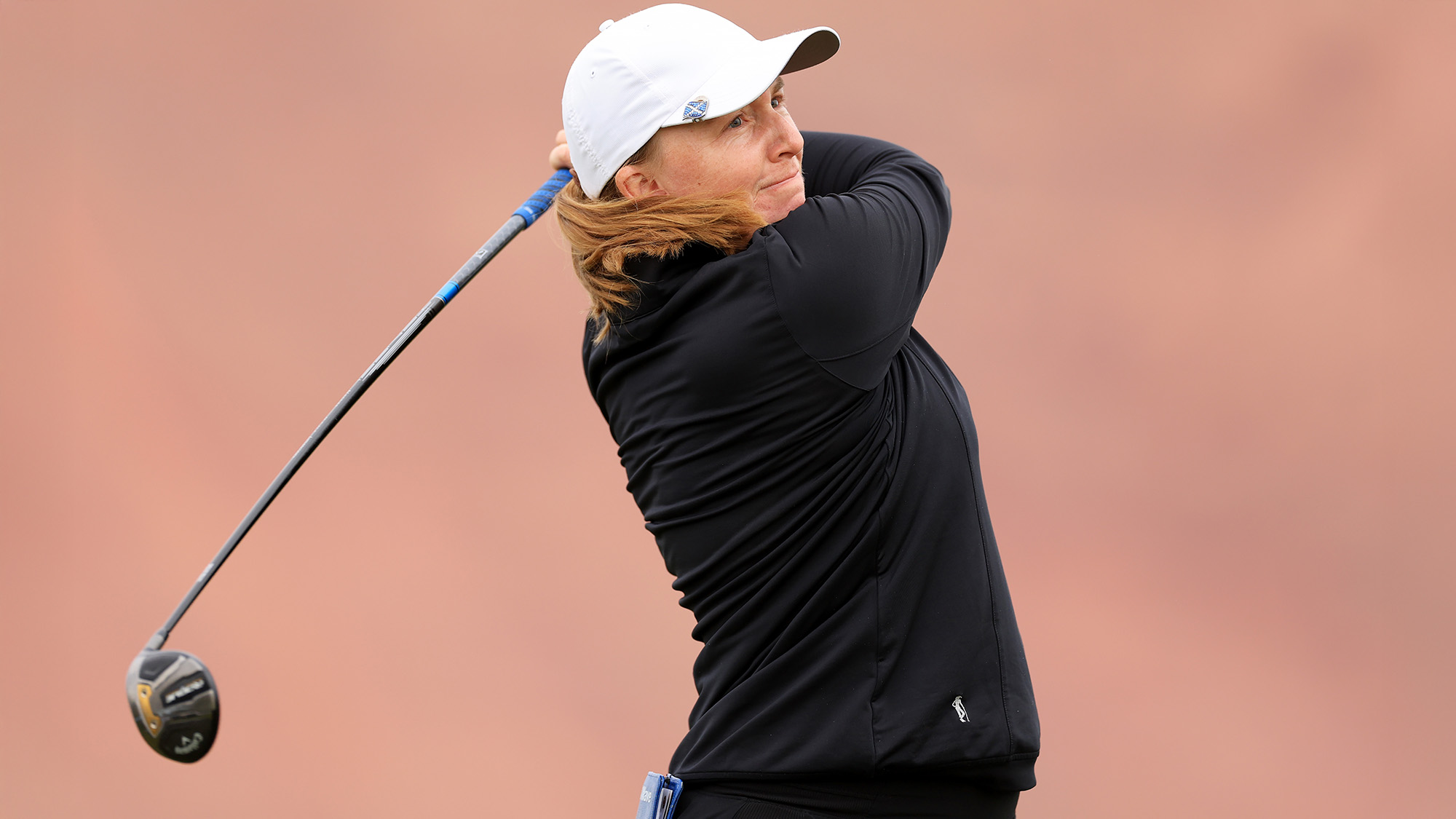 Gemma Dryburgh of Scotland plays her shot from the second tee during the first round of the Black Desert Championship 2025 at Black Desert Resort on May 01, 2025 in St George, Utah.