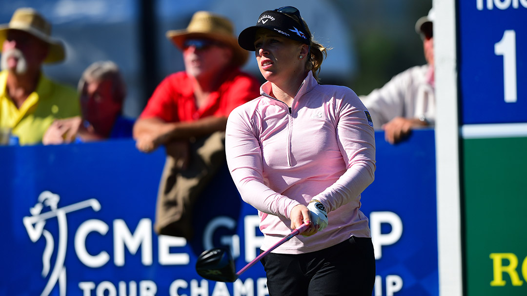 Morgan Pressel during the CME Group Tour Championship Wednesday ProAm