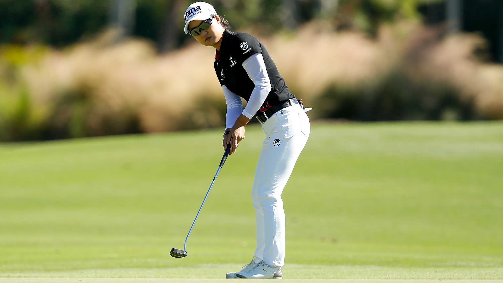 Minjee Lee of Australia putts on the tenth hole during the second round of the CME Group Tour Championship