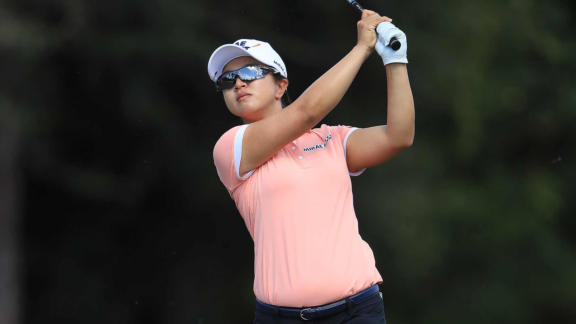 Sei Young Kim of South Korea plays a shot on the sixth hole during the second round of the CME Group Tour Championship at Tiburon Golf Club on November 22, 2019 in Naples, Florida