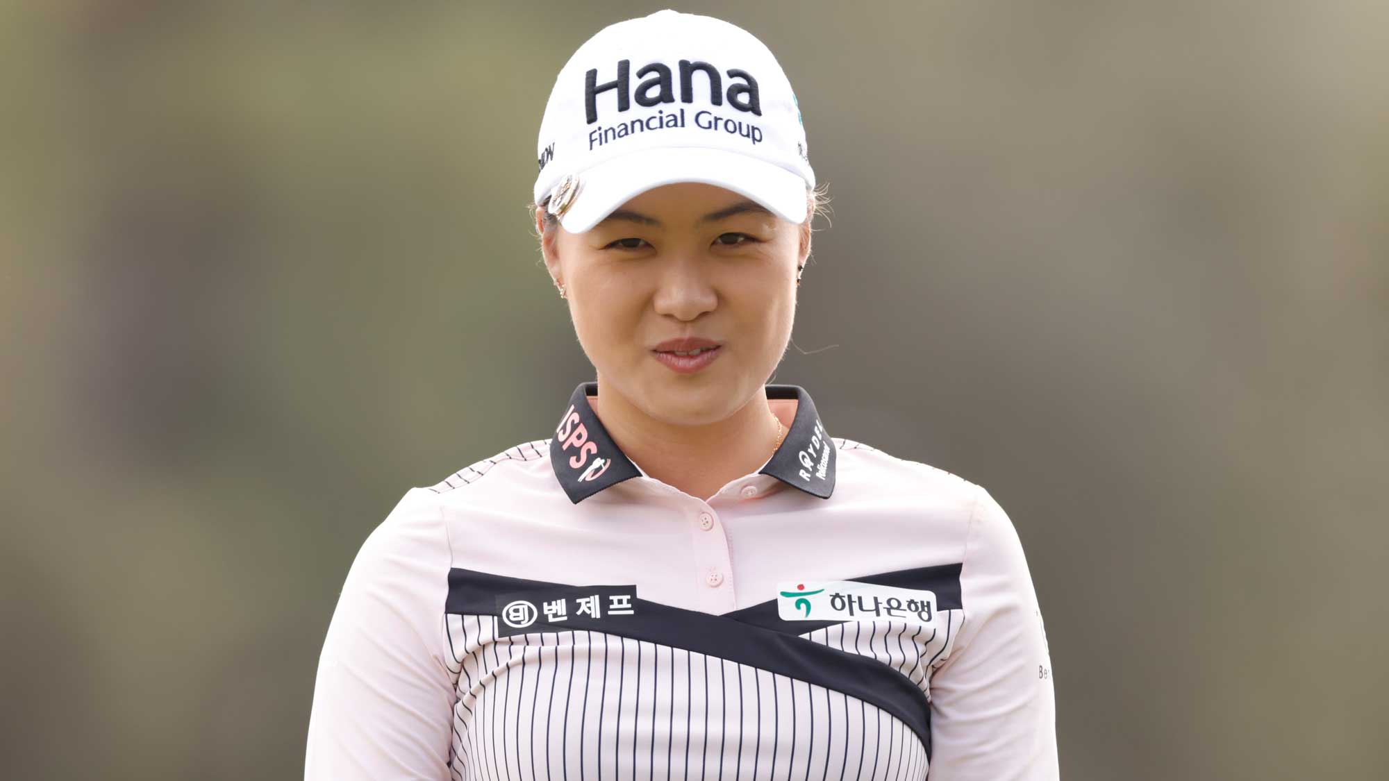 Minjee Lee of Australia looks on from the third tee during the first round of the CME Group Tour Championship