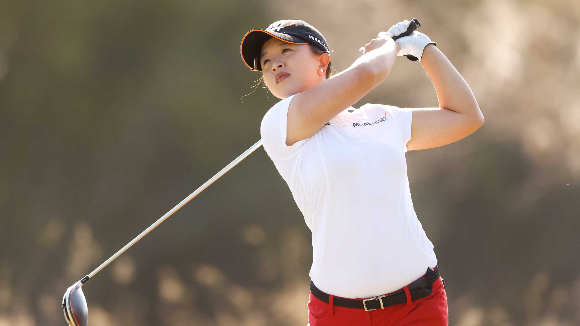 Sei-Young Kim of Korea plays her shot from the third tee during the final round of the CME Group Tour Championship