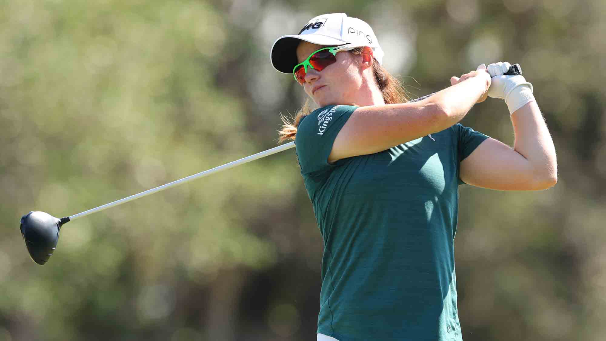 Leona Maguire during the third round of the CME Group Tour Championship