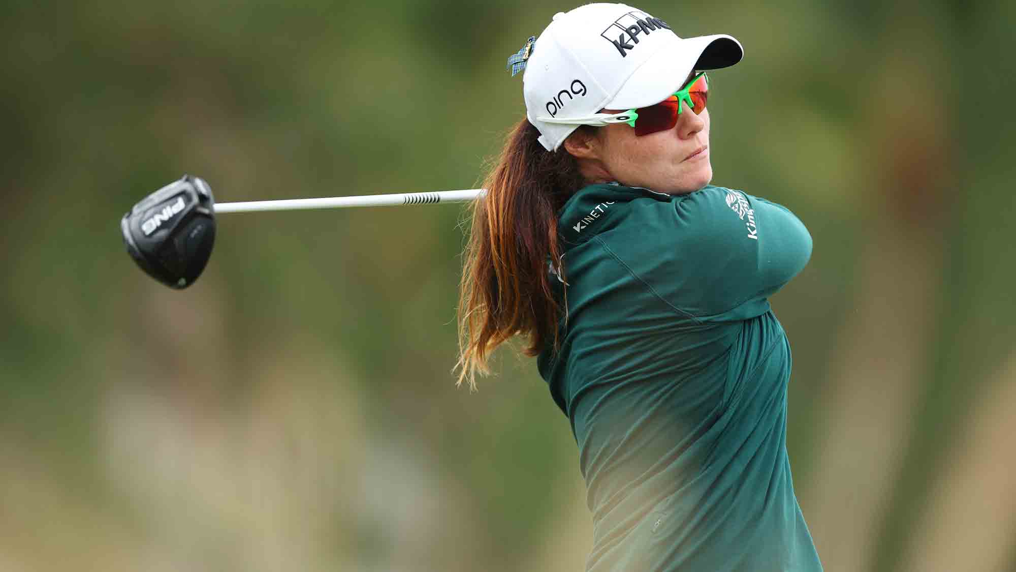 Leona Maguire during the final round of the CME Group Tour Championship