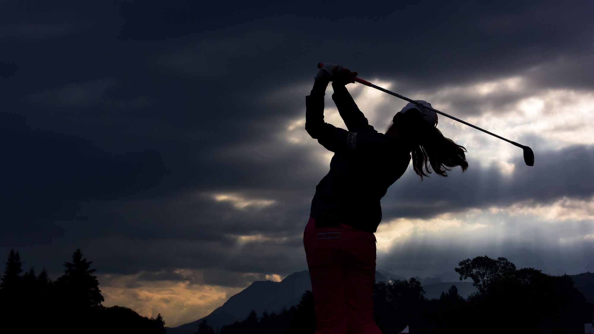 Mi Hyang Lee during the second round of the Evian Championship