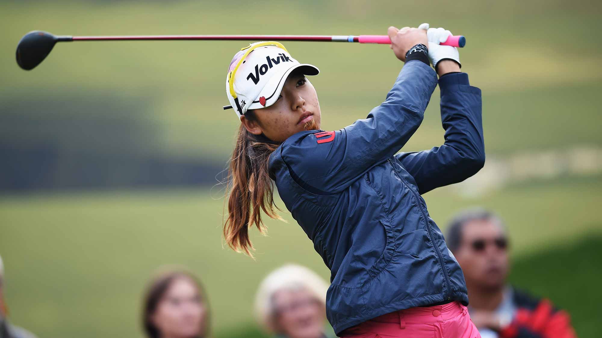 Mi Hyang Lee during the second round of the Evian Championship