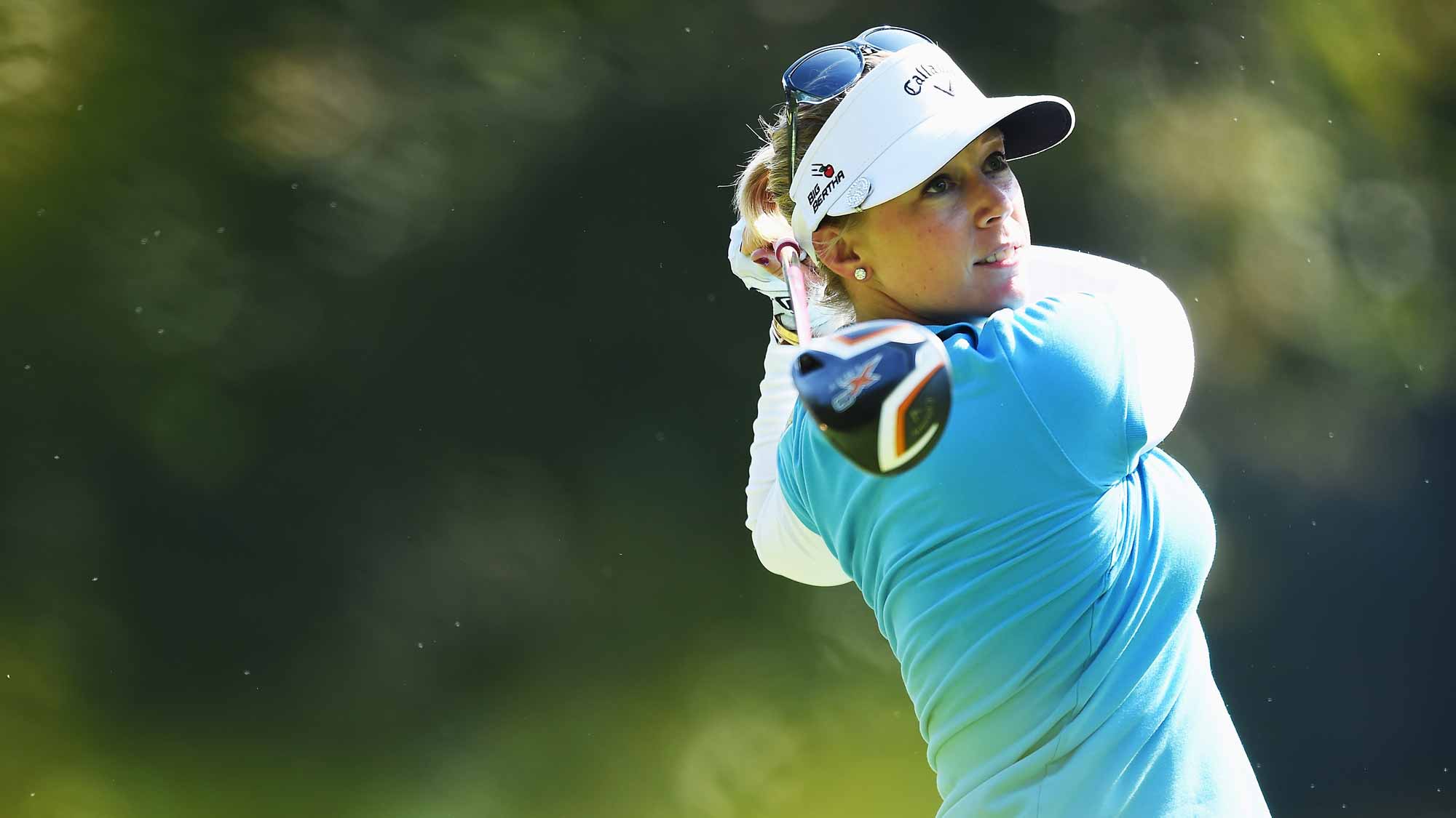 Morgan Pressel during the second round of the Evian Championship