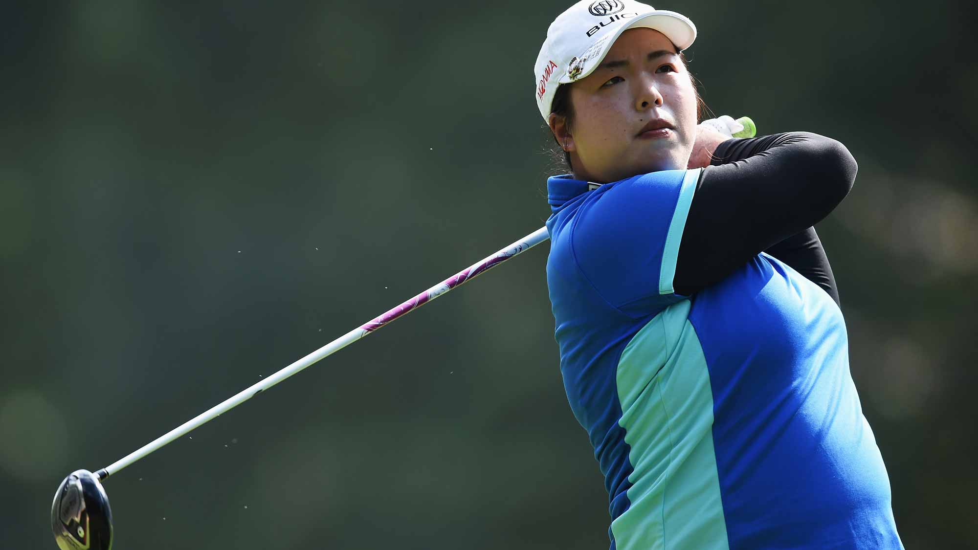 Shanshan Feng during the second round of the Evian Championship