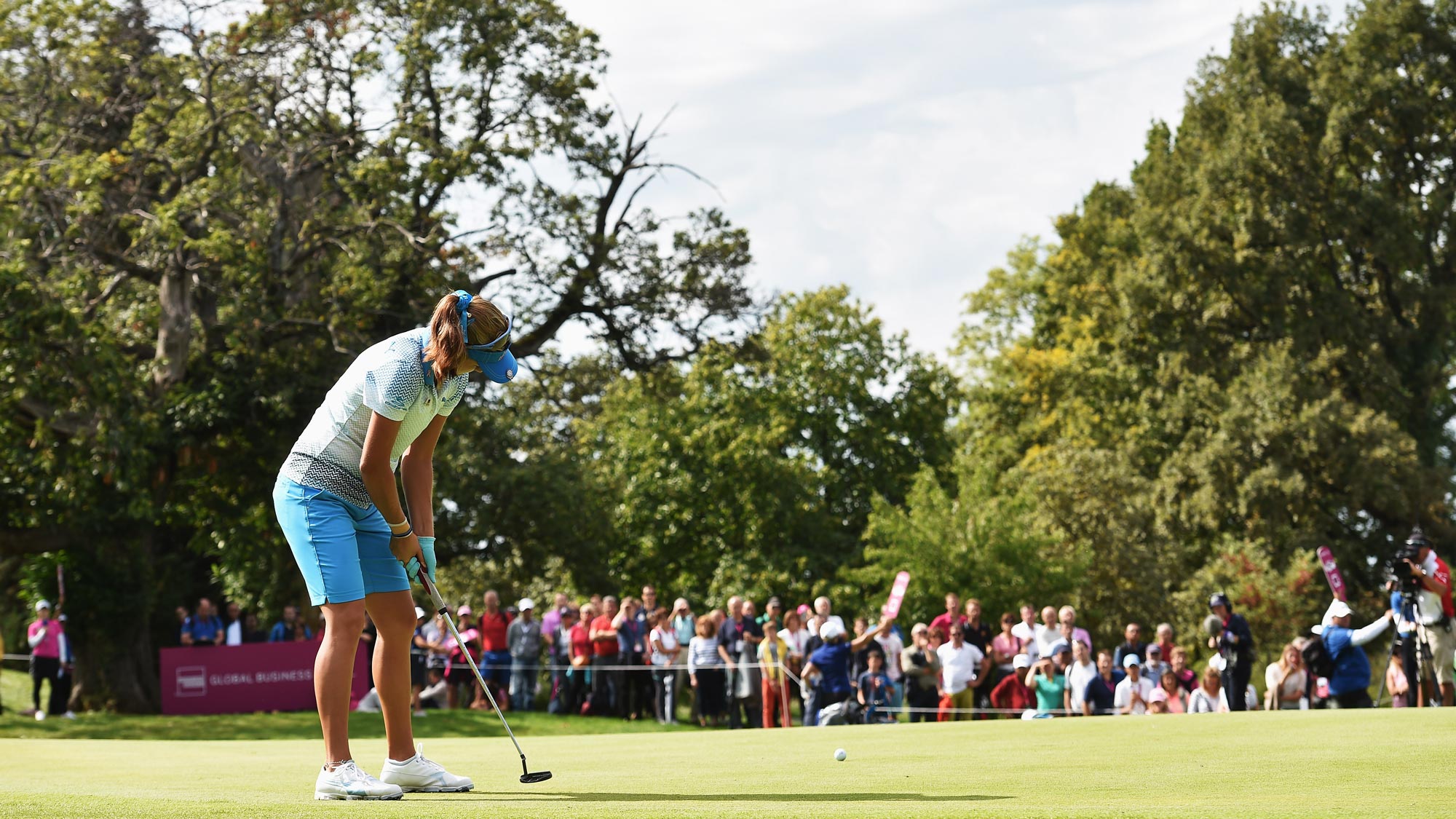 Lexi Thompson during the final round of the Evian Championship
