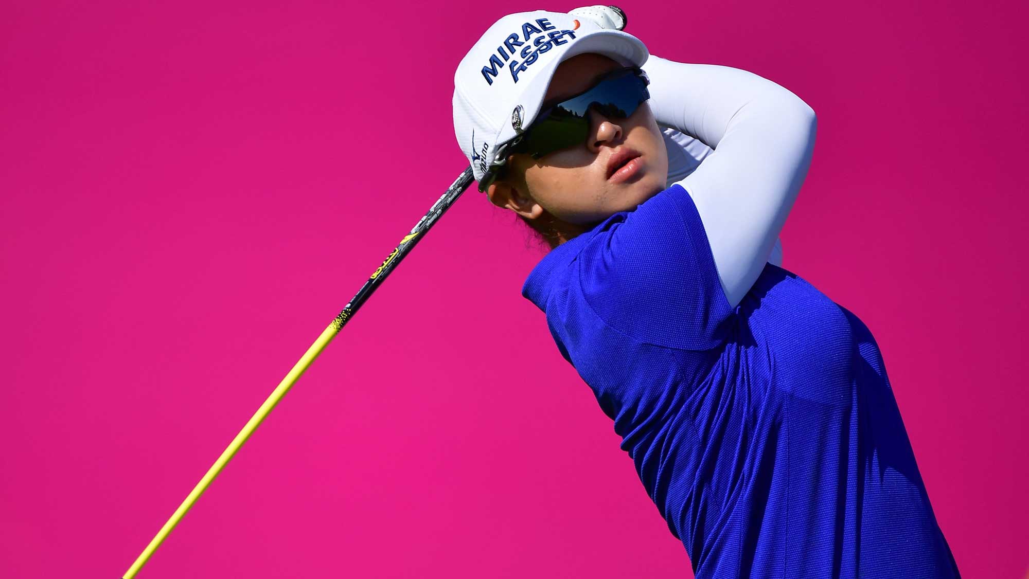  Sei Young Kim of Korea plays a shot during the third round of The Evian Championship