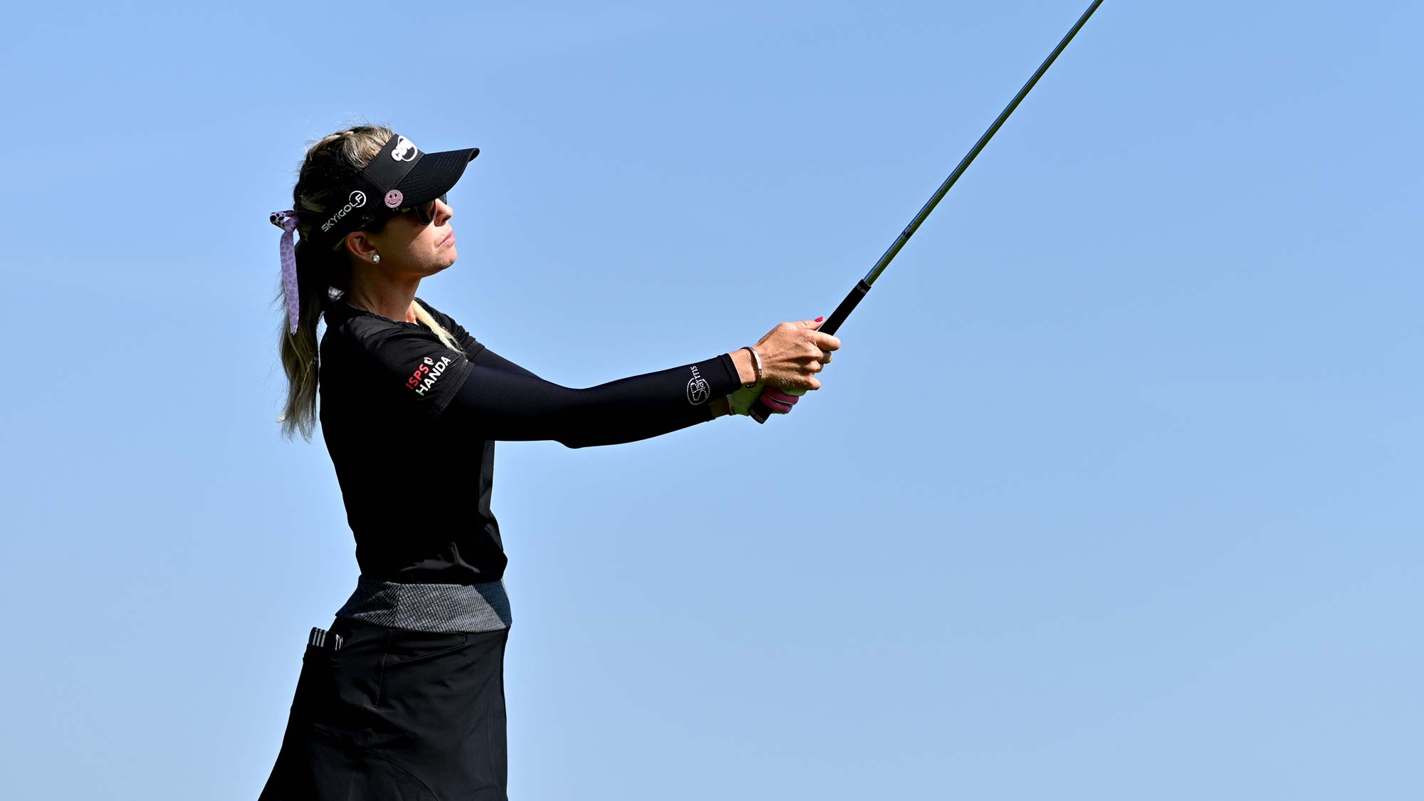Paula Creamer of The United States on the fifth during day 1 of the Evian Championship