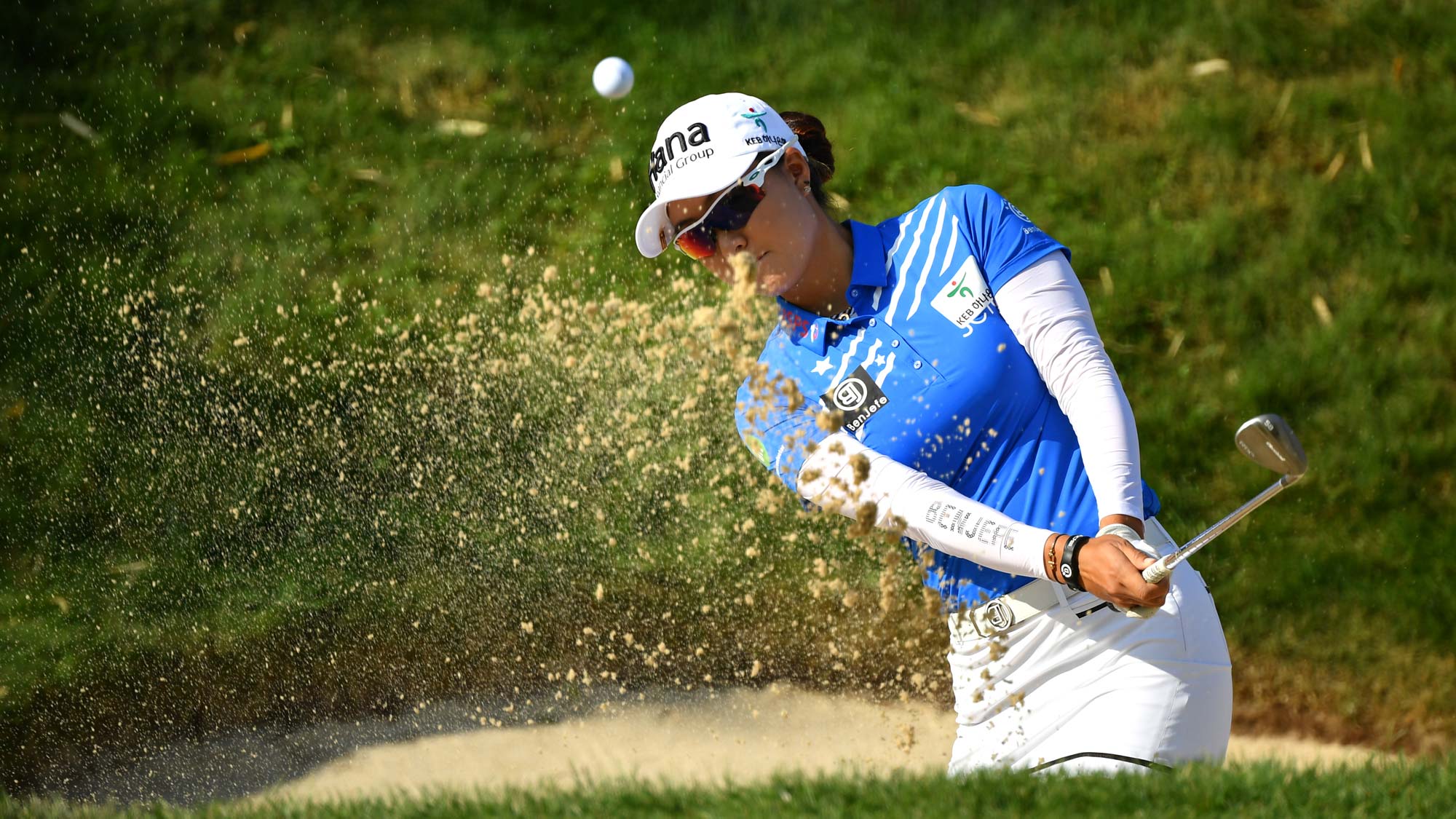 Minjee Lee of Australia on the sixth during day 2 of the Evian Championship